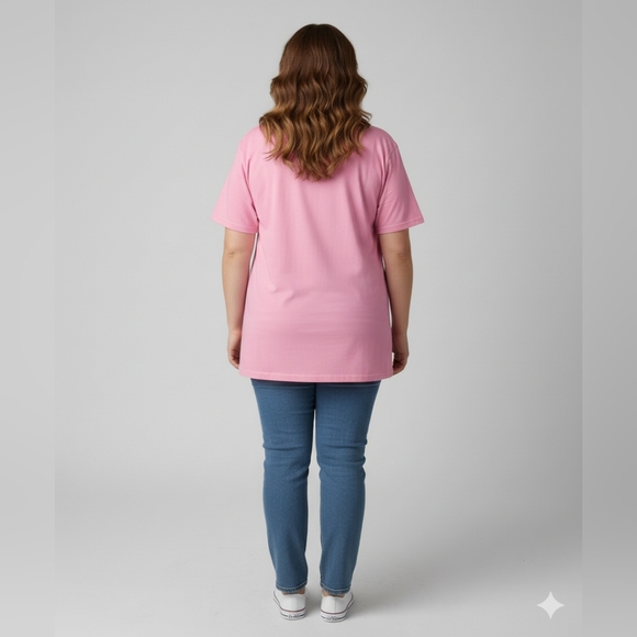 Port & Company Pink "Teaching My Favorite Peeps" Graphic SS T-Shirt Size 3XL - Picture 6 of 7